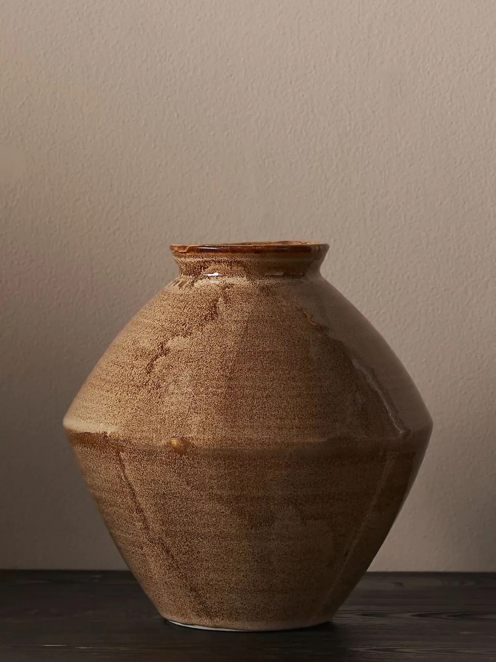 RARE Amber Lewis x Anthropologie Ceramic Vase - Speckled Natural Stoneware